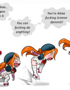 Sexy red chick gets a lot of fucking in super cool cartoon porn