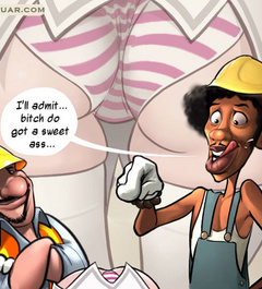 Two dudes want to fuck sexy chick in toon sex comics - Picture 2