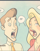 In dirty sex comics hot blonde wash an old guy in the bathtub