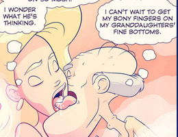 Horny cartoon old guy fucks hard cool blonde chick in - Picture 1