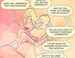 Horny cartoon old guy fucks hard cool blonde chick in - Picture 3