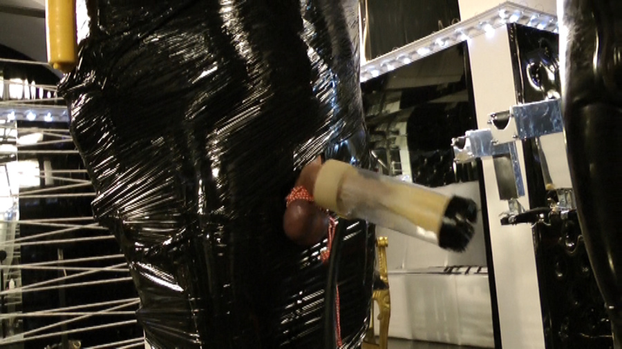 Enslaved and rubber dressed slave guy suffe - XXX Dessert - Picture 2