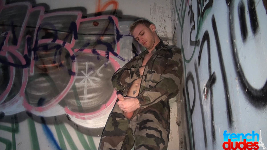 Gay dude was found jerking in the shelter a - XXX Dessert - Picture 1