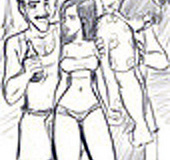 Lucy doesnt mind tobe gang banged by Richard and his horny friends