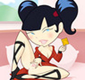 Kimiko uses every possibility to please her insatiable pussy.