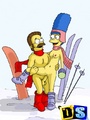 Horny toon Marge Simpson rides Homer's - Picture 1
