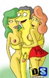 Horny toon Marge Simpson rides Homer's hard dick on the beach.
