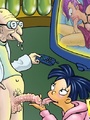 Sex hungry toon Amy sucks an older cock - Picture 2