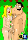 Cartoon dad Stan fucks his awesome blonde wife Francine while in private.