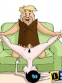 Horny toon Fred Flintstone fuck his - Picture 1