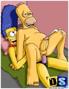 Playful toon wife Marge Simpson strapon fucked Homer till he cums.