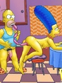 Nasty cartoon Homer Simpson fucked his - Picture 1