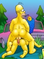 Nasty cartoon Homer Simpson fucked his - Picture 3