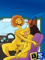 Lusty big boobed toon housewife Marge - Picture 1