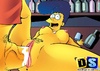Unsatisfied Marge goes out to look for more pleasure with her male friends