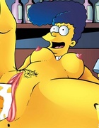 Unsatisfied Marge goes out to look for more pleasure with her male friends