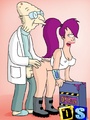 Horny old Futurama professor bangs Leela - Picture 1