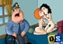 Naughty toon housewife Lois Griffin gets fucked by black dude while Peter