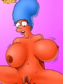 Cartoon Marge Simpson petting her pussy - Picture 3
