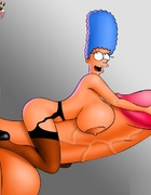 Marge takes care of her irresistible craving with some toys