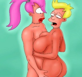 Young fry loves to stick his rod in something delicious