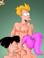 Nasty Futurama toon MMF and FFM - Picture 2
