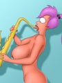 Nasty toon Leela is good in dildoing and - Picture 2