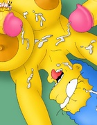 Cartoon lesbo porn starring Selma and Patty Bouvier.