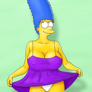 300px x 300px - Toon xxx Marge in white panties dreaming about hot fuck with ...