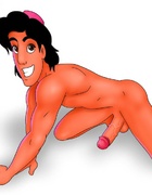 Horny cartoon Jasmin enjoying several dick in gloryholes.