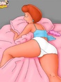 Horny cartoon babe Meg dreaming about - Picture 1
