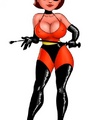 Cartoon busty hero Helen Parr takes two - Picture 3