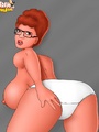 Redhead Peggy Hill with big melons - Picture 1