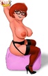 Promiscuous Daphne loves to show of her perfectly round breasts