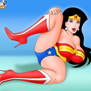 Cartoon super hero babes showing all they got to seduce you.