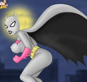 Sexy toon Supergirl rubbing her wet pussy through her panty.