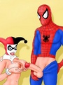 Toon hero Spiderman shoot a big load of - Picture 1