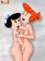 Vilma and Betty in hot lesbiam action - Picture 1