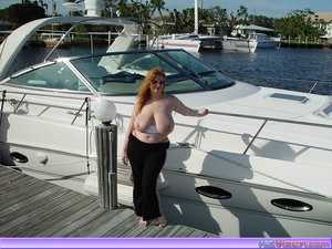 Topless Babe Likes To Play Around Boats - Picture 11