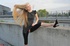 nasty blonde chick latex
