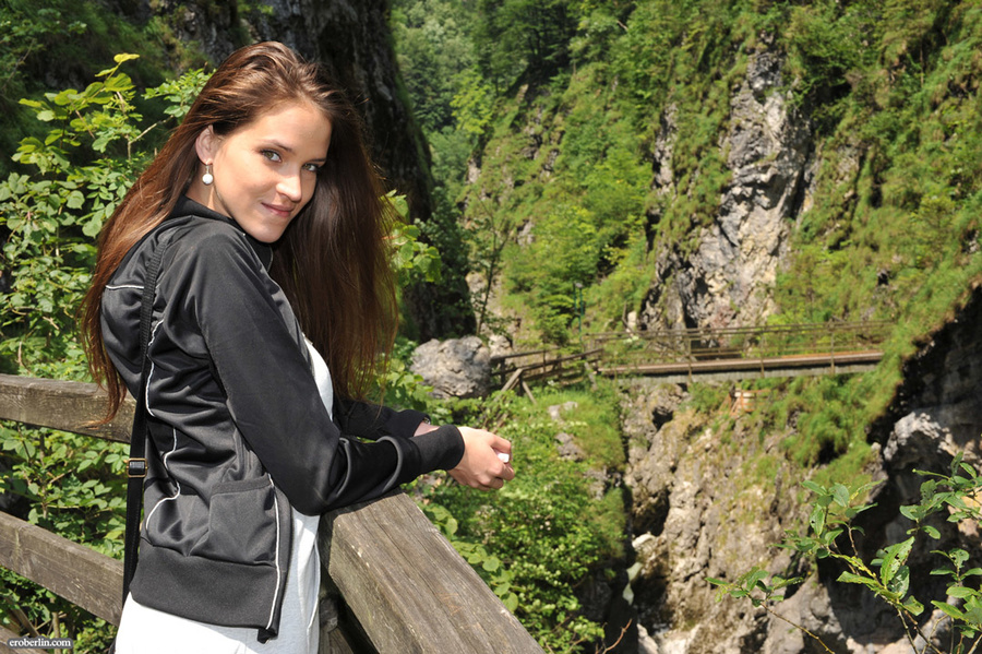 Lovely college girl ina jacket and leggings - XXX Dessert - Picture 9