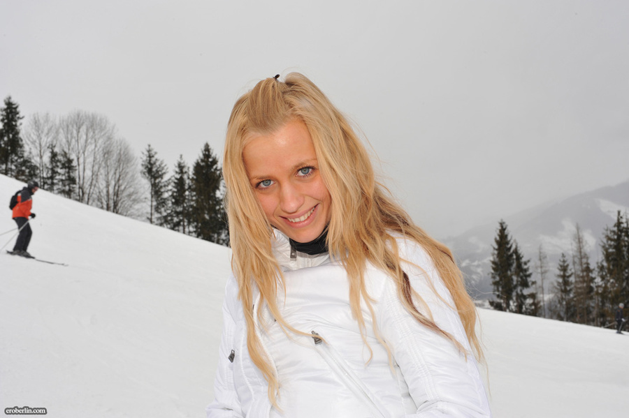Blonde busty teen in a ski equipments demon - XXX Dessert - Picture 5