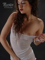 Curly long-haired brunette beauty taking - Picture 9