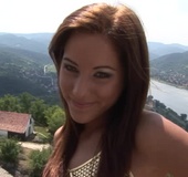 Seductive ginger teen in pink panties loves posing in xxx video naked