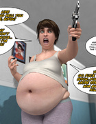Peculiar situation between a young man and an expectant mother
