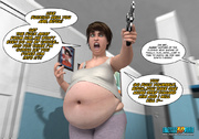 Peculiar situation between a young man and an expectant mother