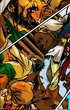 Wild toon pirate girl get high when capturing bad guys and preparing to