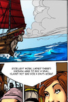 Rowdy pirate can not wait to celebrate her victory with some naughty fun