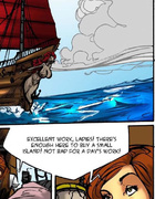 Rowdy pirate can not wait to celebrate her victory with some naughty fun
