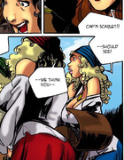 Rowdy pirate can not wait to celebrate her victory with some naughty fun